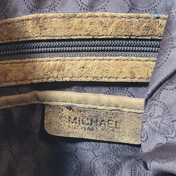 Michael Kors Brown Soft Suede Leather Shoulder Tote Bucketbag Adjustable Straps - Picture 8 of 13